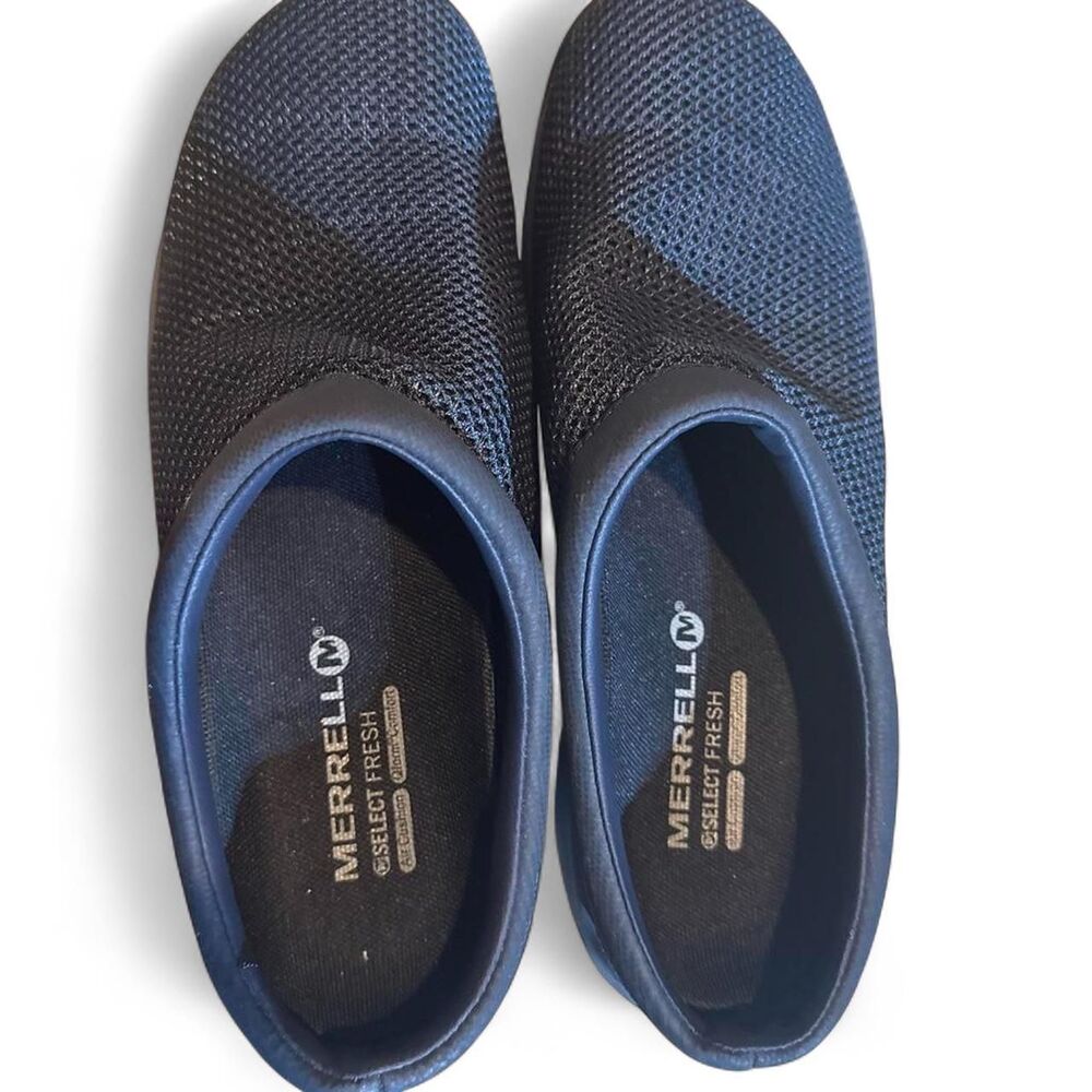 Merrell Encore Breeze Black Navy Slip-On Shoes Women's Size 8.5